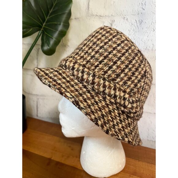 Vintage Harris Tweed wool bucket hat, Sherlock Holmes hat - Picture 2 of 9